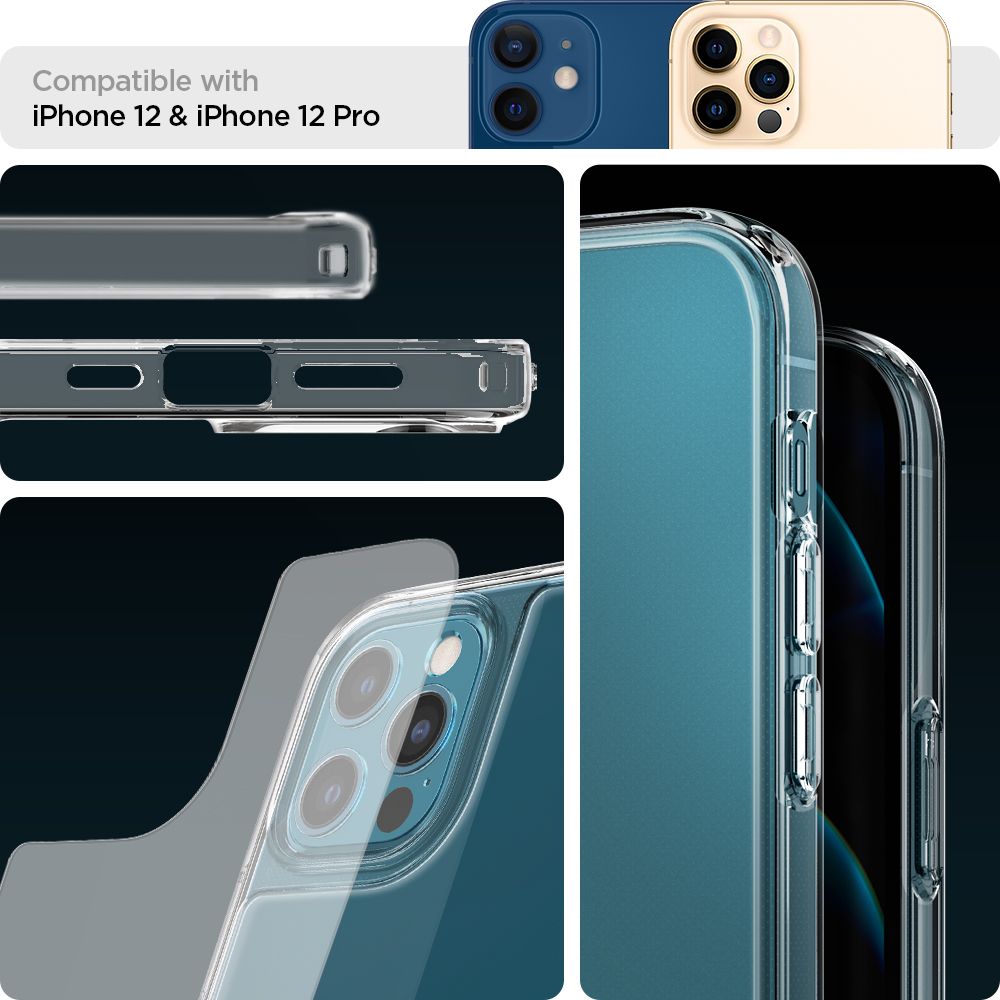 etui Spigen Quartz Hybrid Matte prze�roczyste Apple iPhone 12 / 3