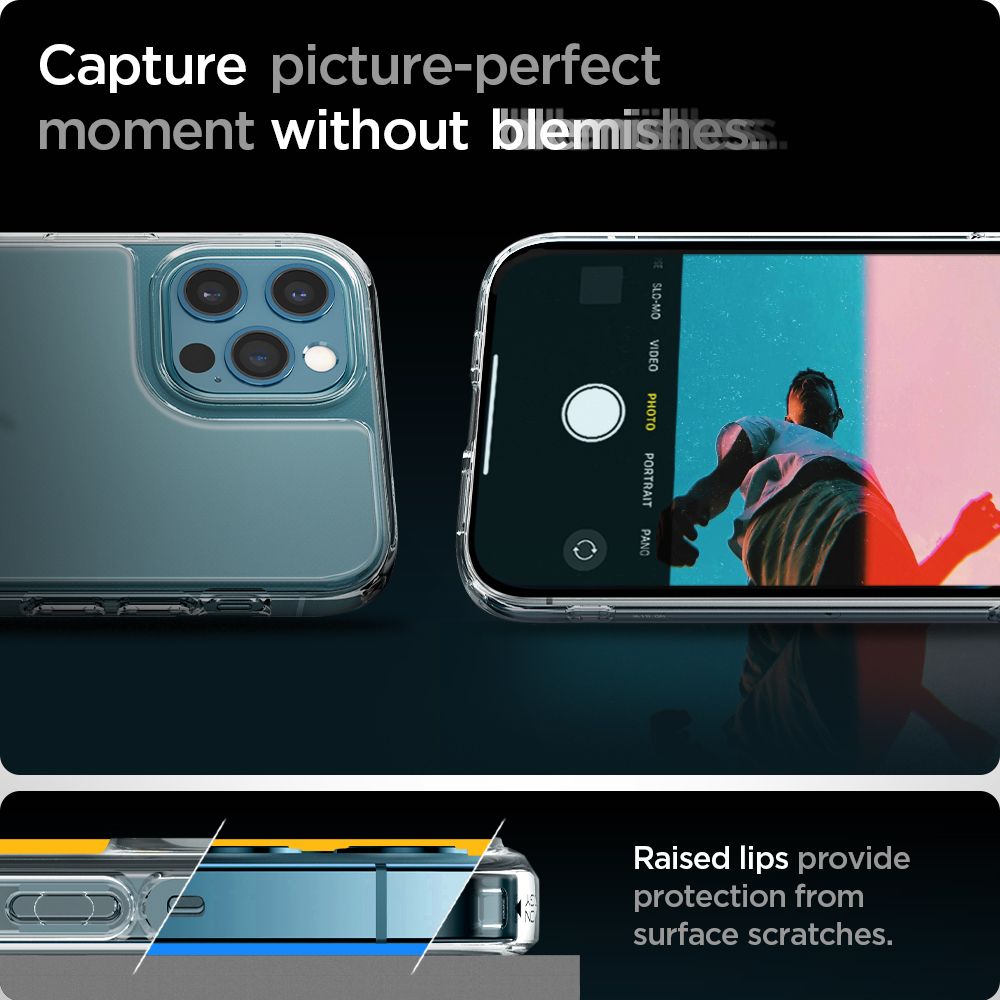 etui Spigen Quartz Hybrid Matte prze�roczyste Apple iPhone 12 / 6