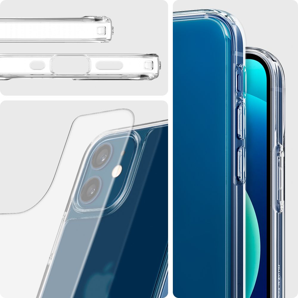 etui Spigen Quartz Hybrid Matte przeźroczyste Apple iPhone 12 Mini / 5 etui Spigen Quartz Hybrid Matte przeźroczyste Apple iPhone 12 Mini / 5