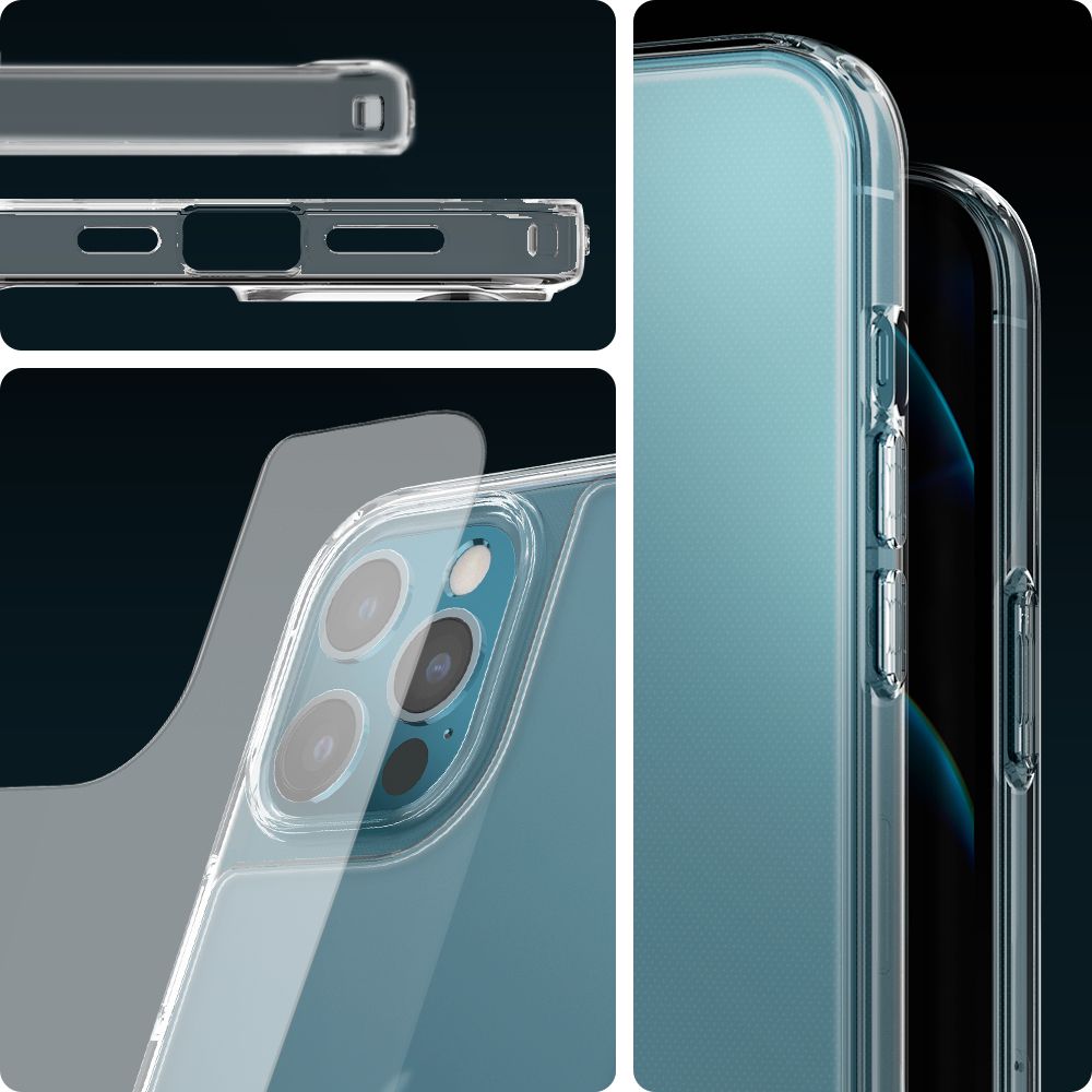 etui Spigen Quartz Hybrid Matte przeźroczyste Apple iPhone 12 Pro Max / 2 etui Spigen Quartz Hybrid Matte przeźroczyste Apple iPhone 12 Pro Max / 2