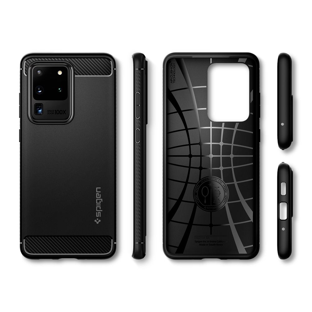 etui Spigen Rugged Armor Czarne Samsung galaxy S20 Ultra / 10