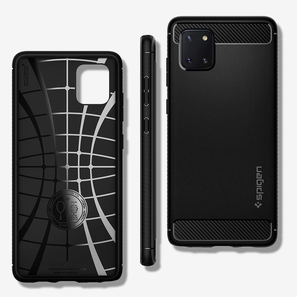 etui Spigen Rugged Armor Czarne Samsung Galaxy Note 10 Plus / 6
