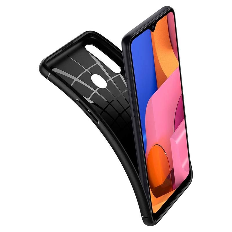 etui Spigen Rugged Armor Czarne Samsung Galaxy A20s / 5