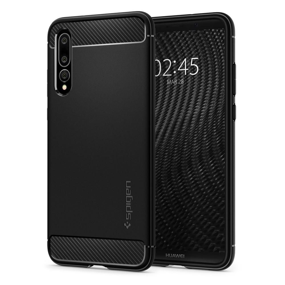 etui Spigen Rugged Armor Czarne Huawei P20 Pro