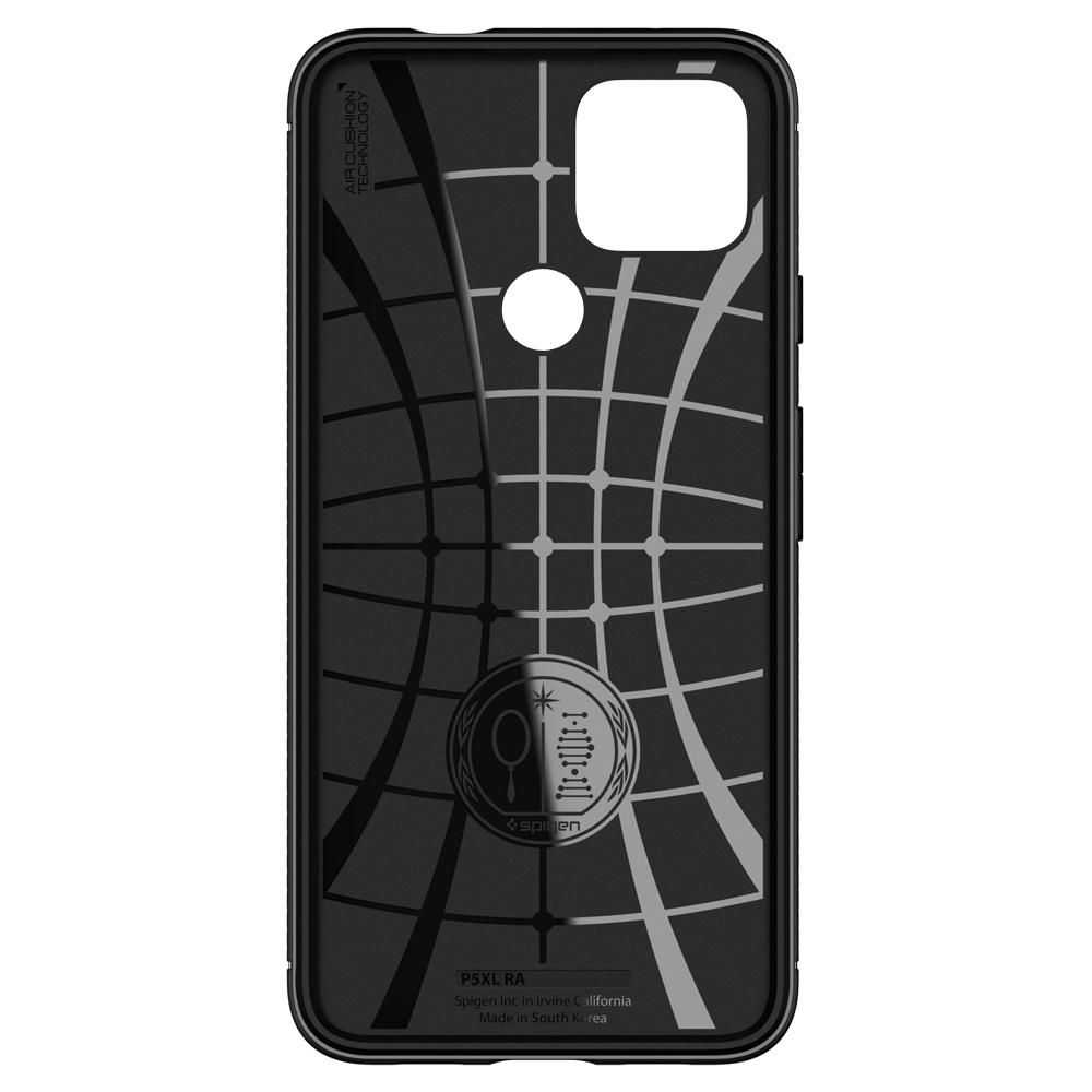 etui Spigen Rugged Armor czarne Google Pixel 4a 5G / 7