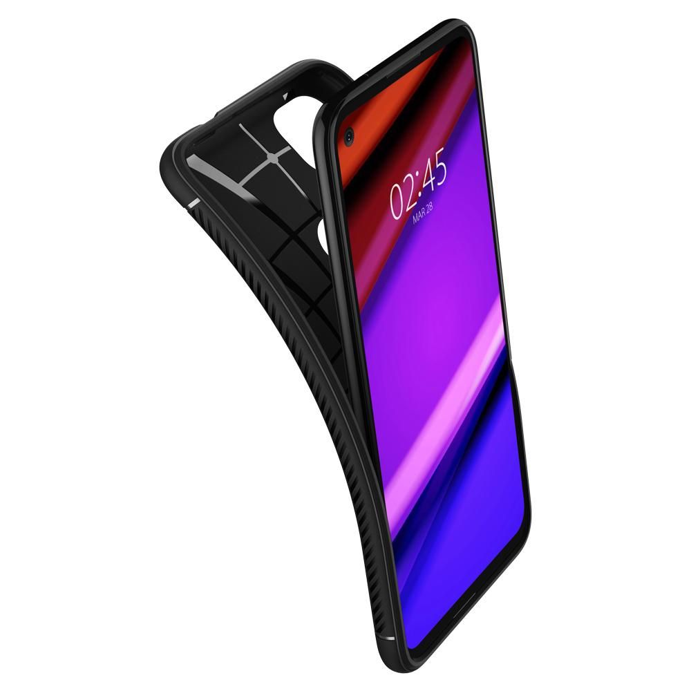 etui Spigen Rugged Armor czarne Google Pixel 4a / 6