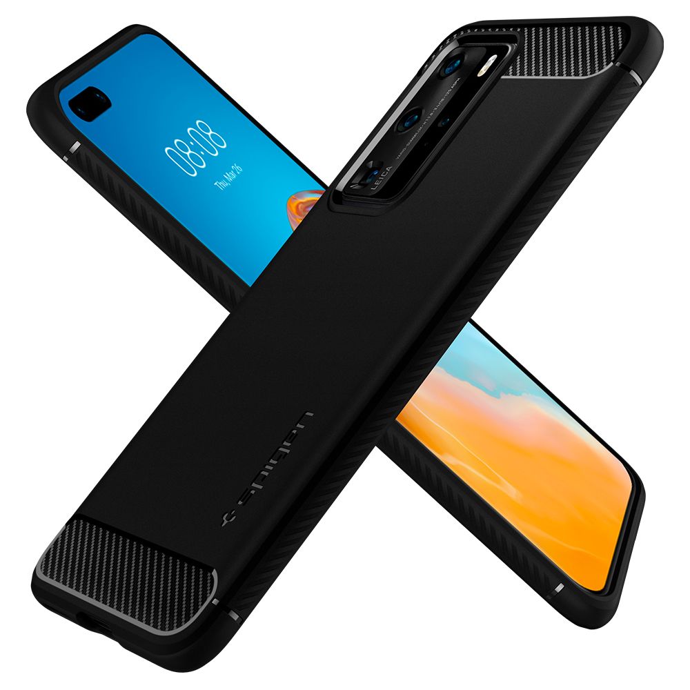 etui Spigen Rugged Armor Czarne Huawei P40 Pro / 7