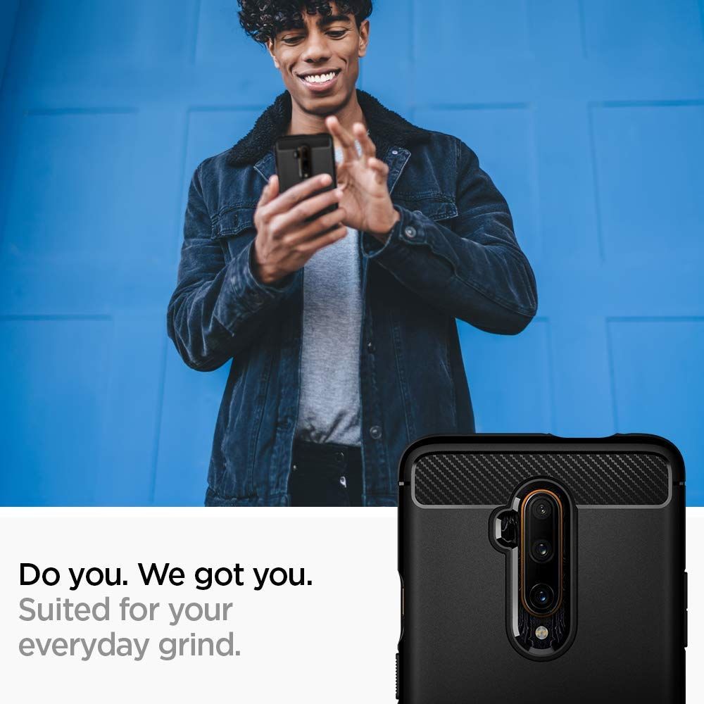 etui Spigen Rugged Armor Czarne OnePlus 7T Pro / 4 etui Spigen Rugged Armor Czarne OnePlus 7T Pro / 4