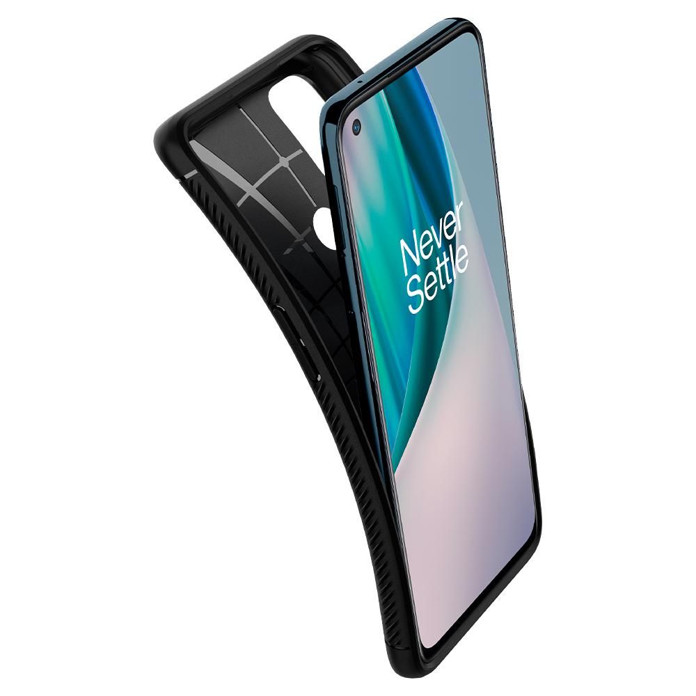 etui Spigen Rugged Armor czarne OnePlus Nord N10 5G / 8 etui Spigen Rugged Armor czarne OnePlus Nord N10 5G / 8