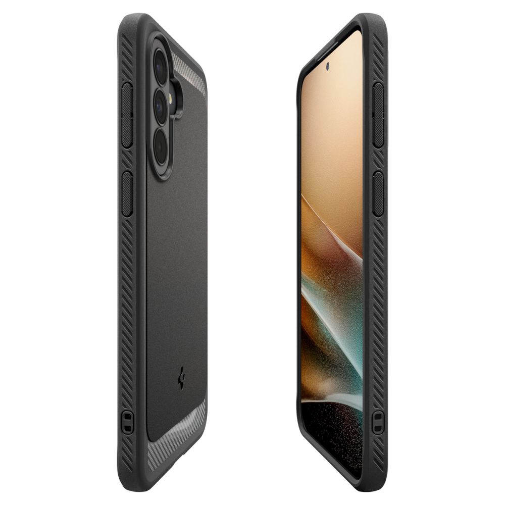 etui Spigen Rugged Armor czarne Samsung Galaxy A37 5G / 7