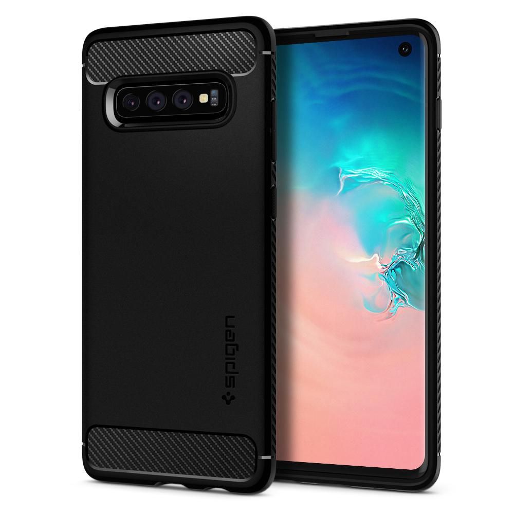 etui Spigen Rugged Armor Czarne Samsung Galaxy S10