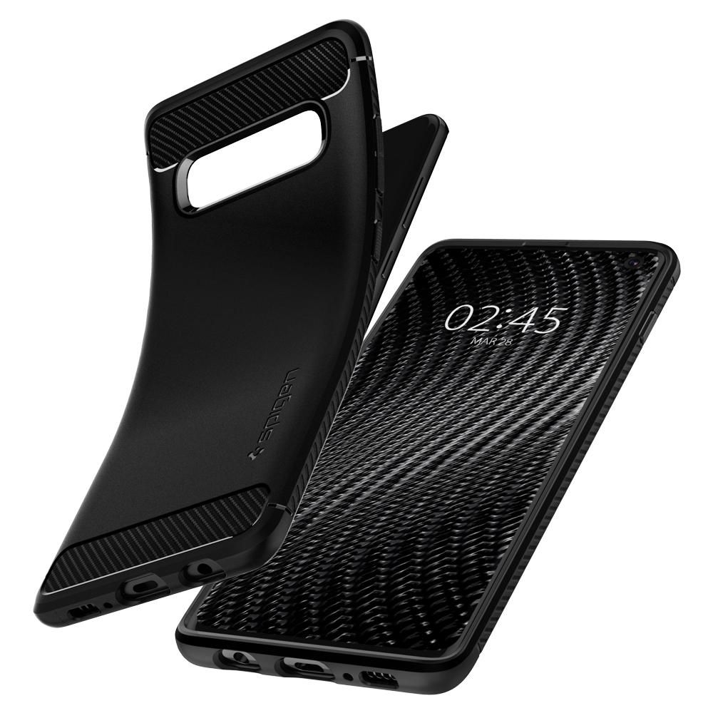 etui Spigen Rugged Armor Czarne Samsung Galaxy S10 / 2