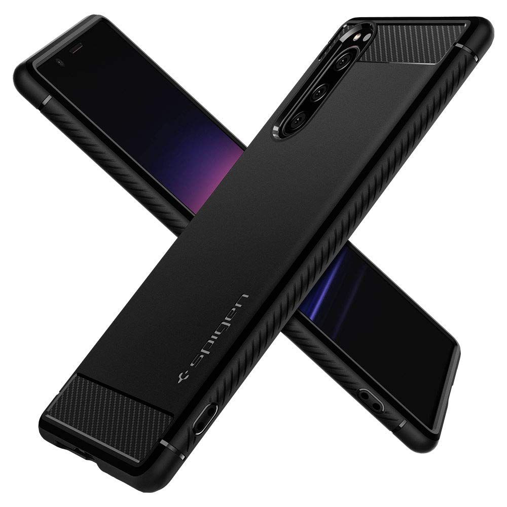 etui Spigen Rugged Armor Czarne Sony Xperia 5 / 8