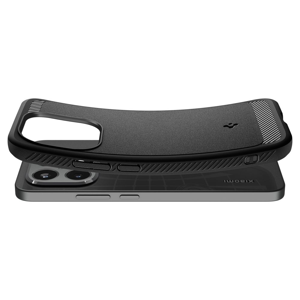 etui Spigen Rugged Armor czarne Xiaomi 15T 5G / 7