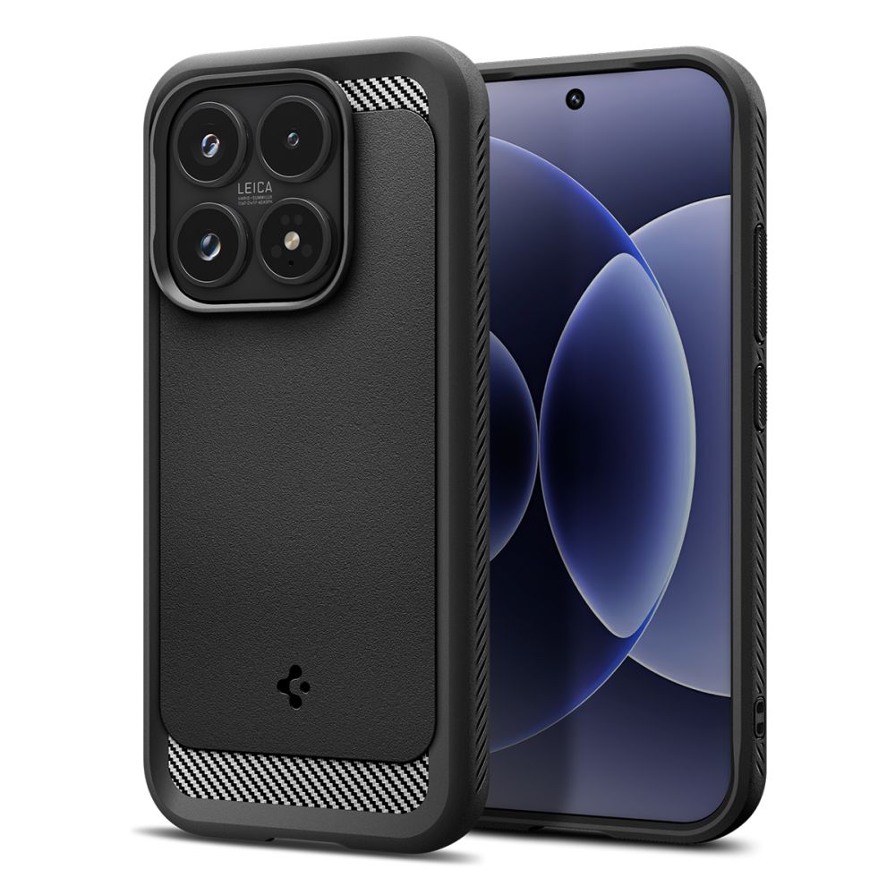 etui Spigen Rugged Armor czarne Xiaomi 17
