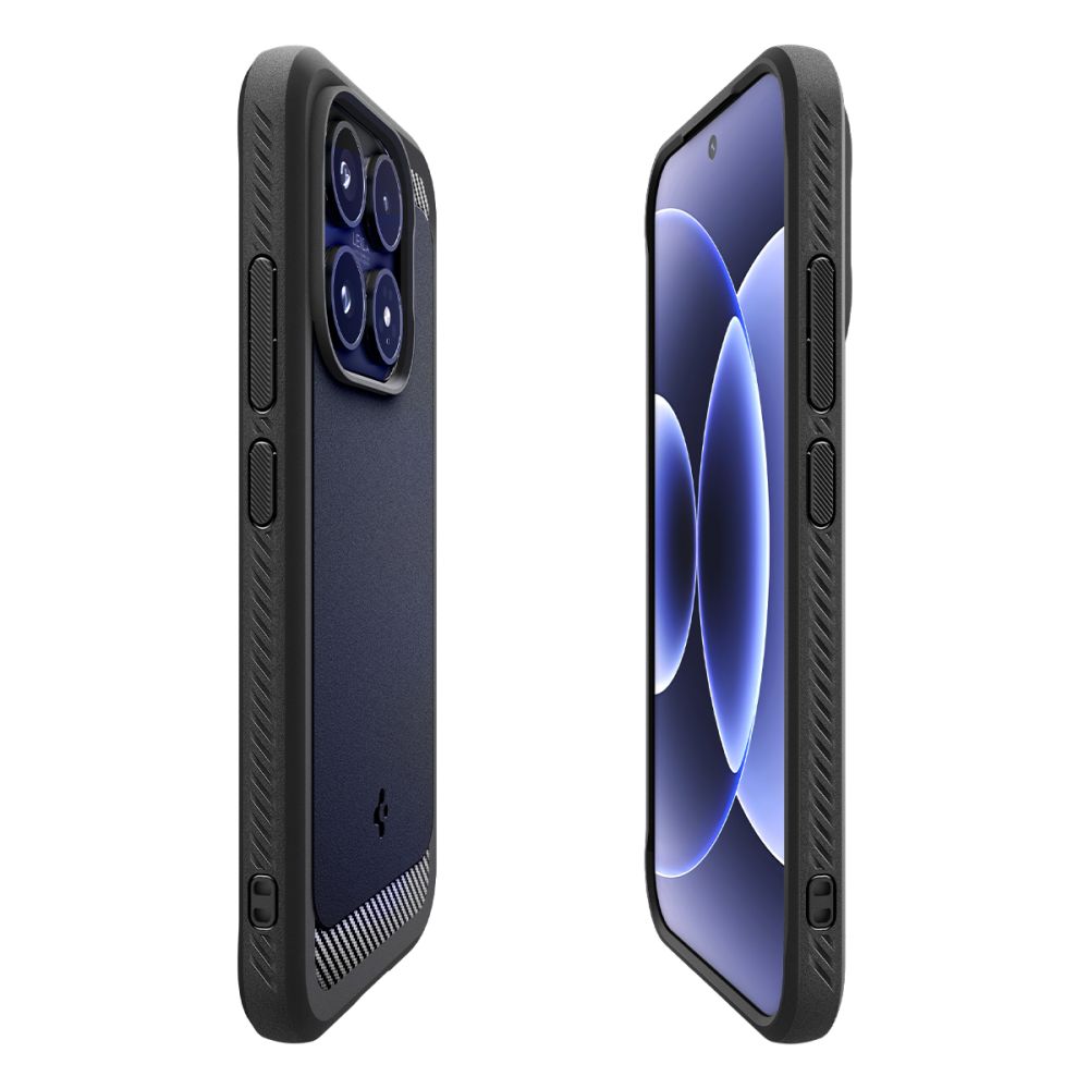 etui Spigen Rugged Armor czarne Xiaomi 17 / 6