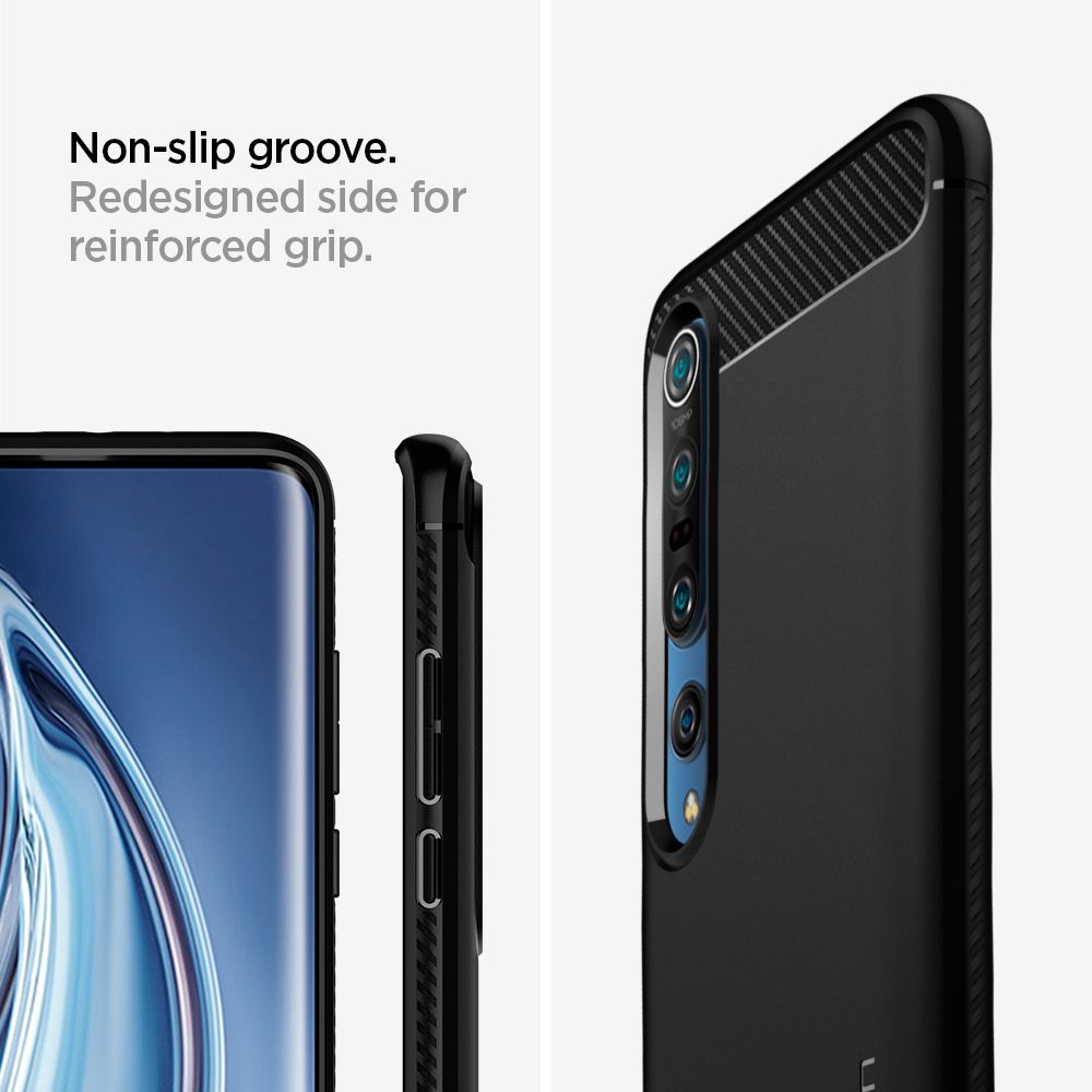 etui Spigen Rugged Armor Czarne Xiaomi Mi 10 / 7