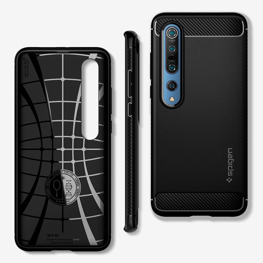 etui Spigen Rugged Armor Czarne Xiaomi Mi 10 / 8