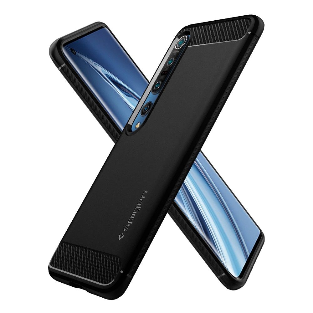 etui Spigen Rugged Armor czarne Xiaomi Mi 10 Pro / 9