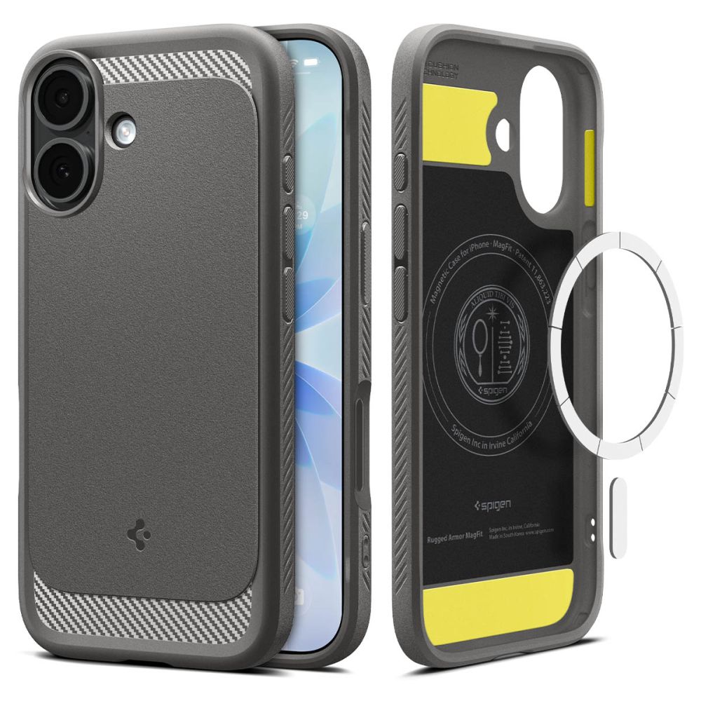 etui Spigen Rugged Armor Mag Magsafe grey Apple iPhone 17