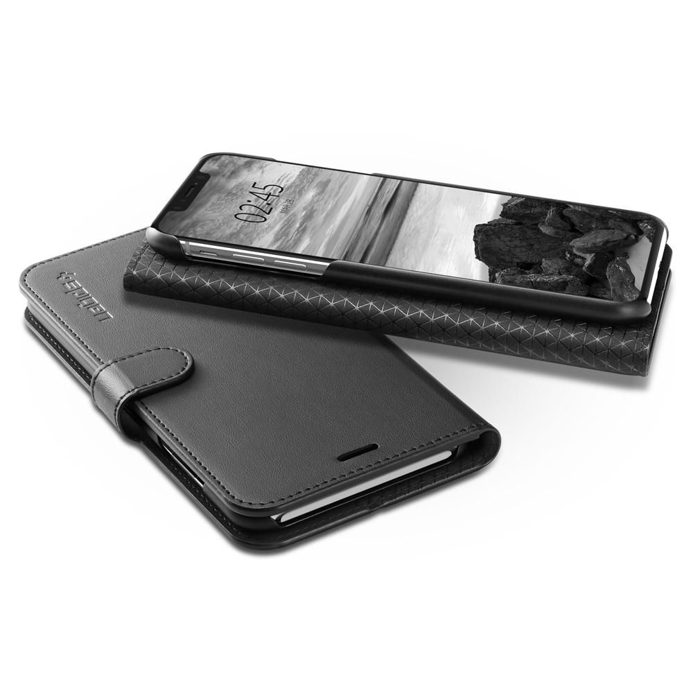 etui Spigen SGP Wallet S Czarne Apple iPhone XR / 7