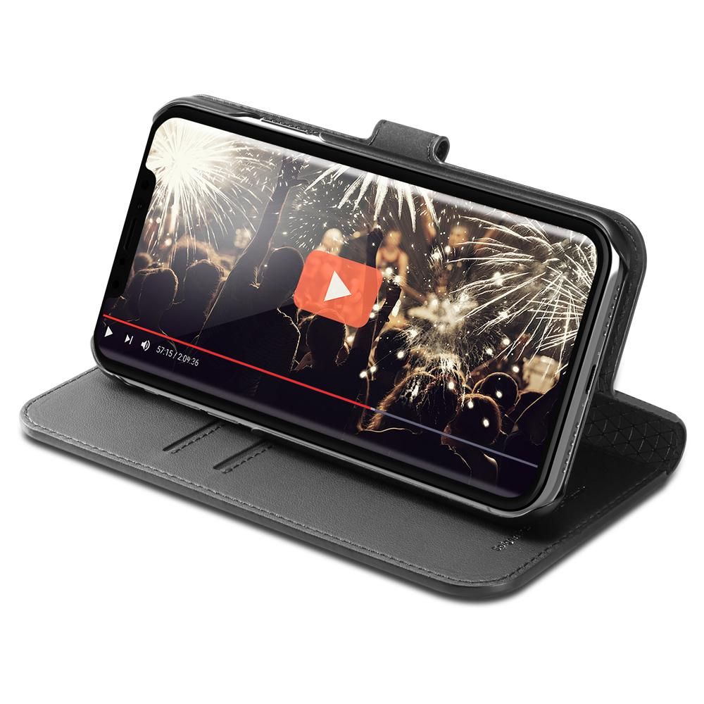 etui Spigen SGP Wallet S Czarne Apple iPhone XR / 8