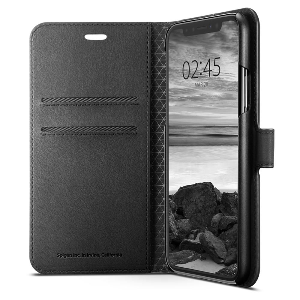 etui Spigen SGP Wallet S Czarne Apple iPhone X / 6