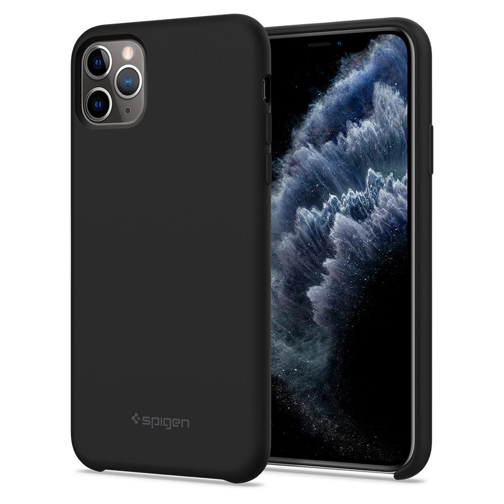 etui Spigen Silicone Fit Czarne Apple iPhone 11 Pro Max