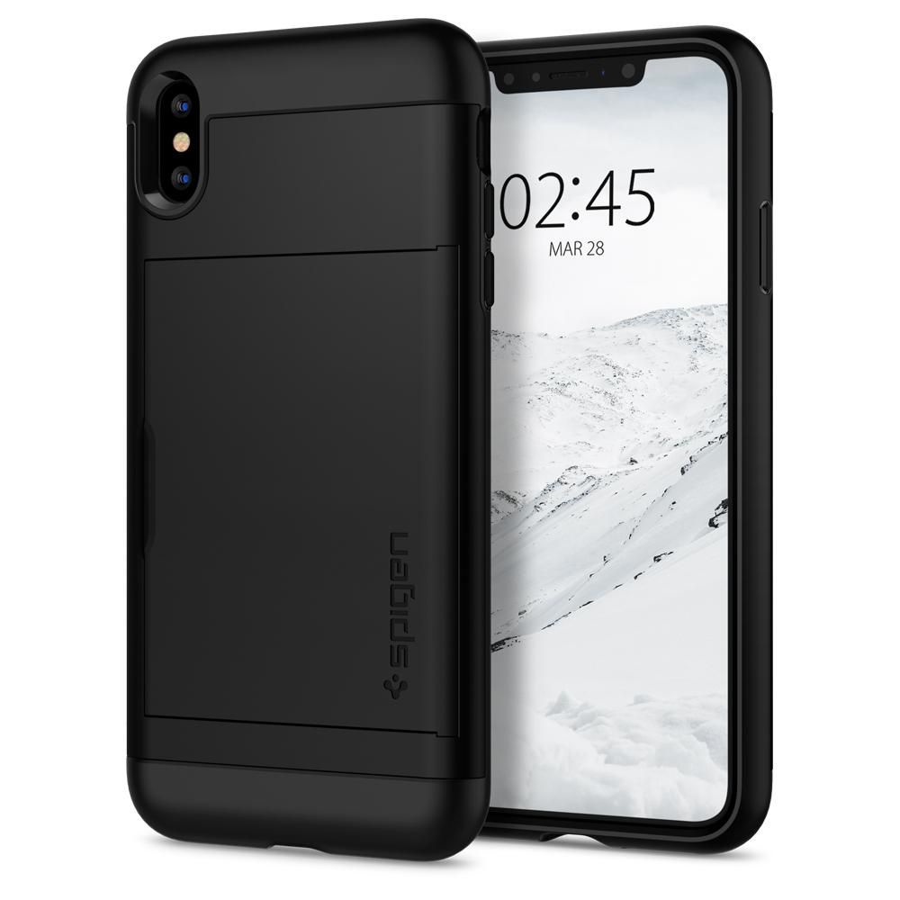 etui Spigen Slim Armor Cs Czarne Apple iPhone X
