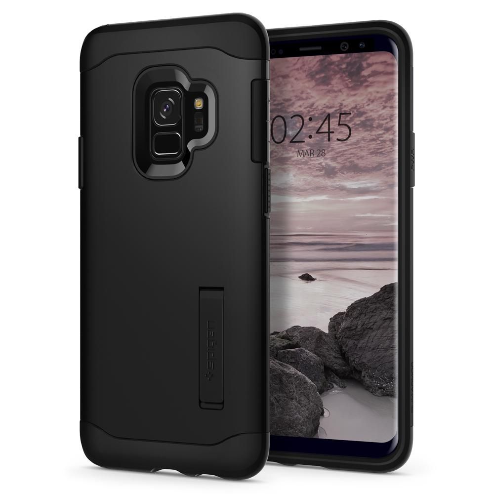 etui Spigen Slim Armor Czarne Samsung Galaxy S9