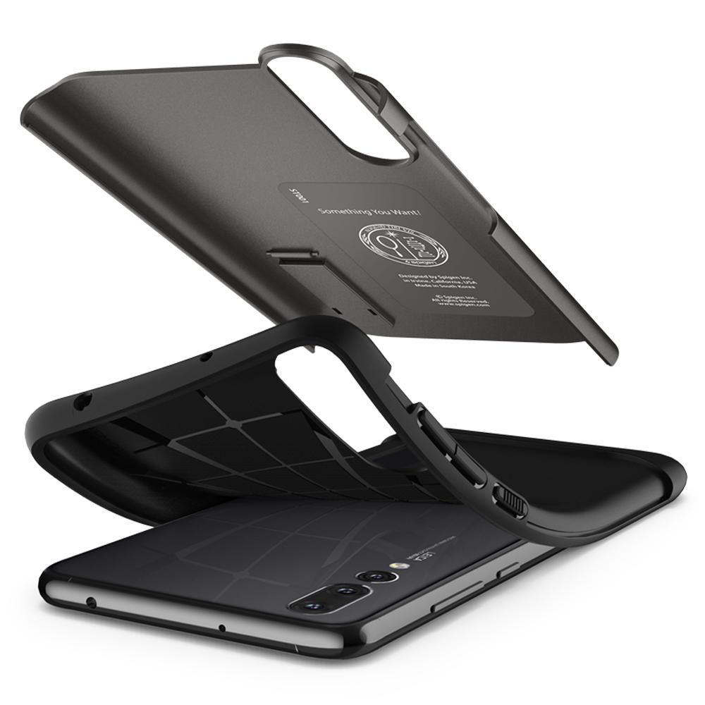 etui Spigen Slim Armor Gunmetal Huawei P20 Pro / 5