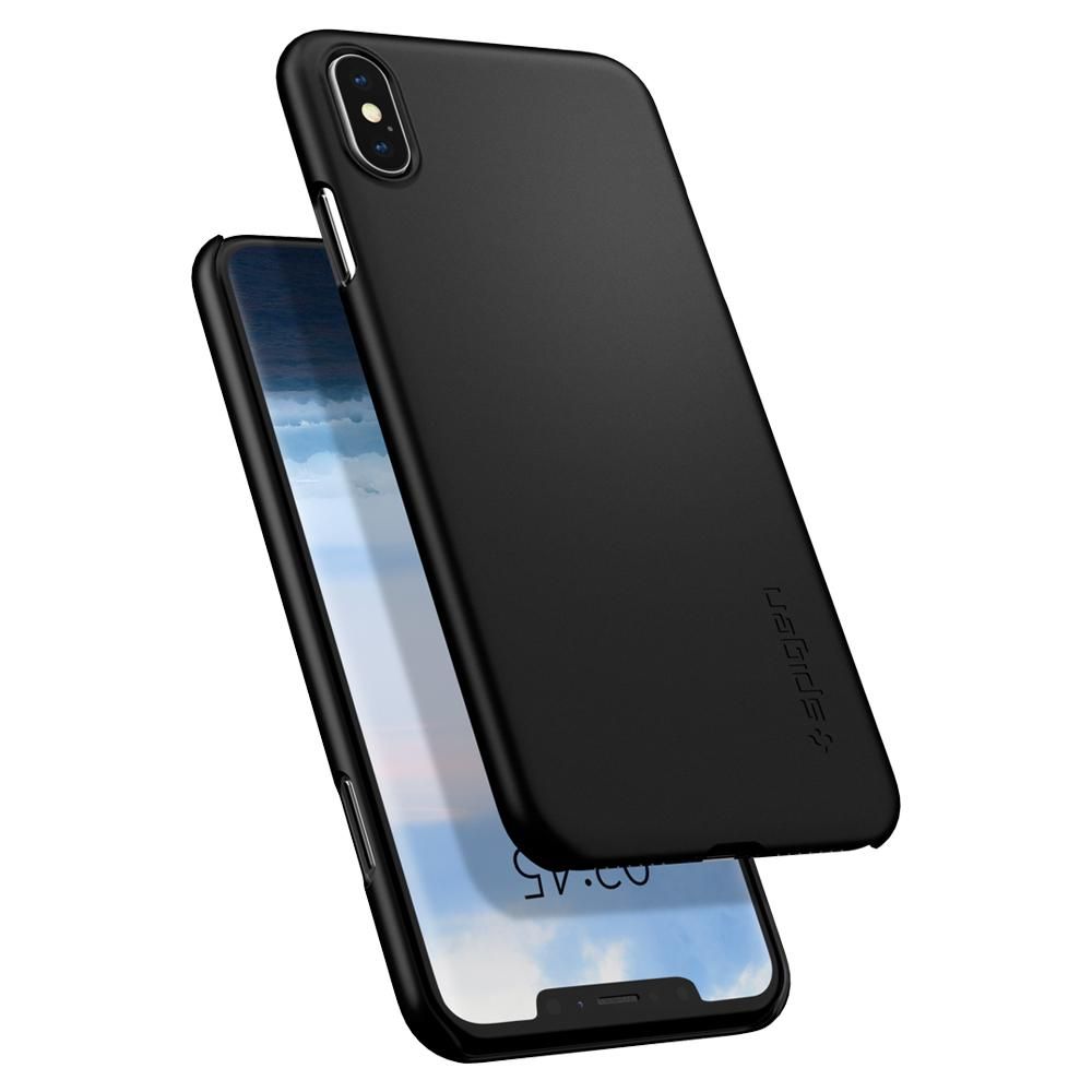 etui Spigen Thin Fit Czarne Apple iPhone XS Max / 2