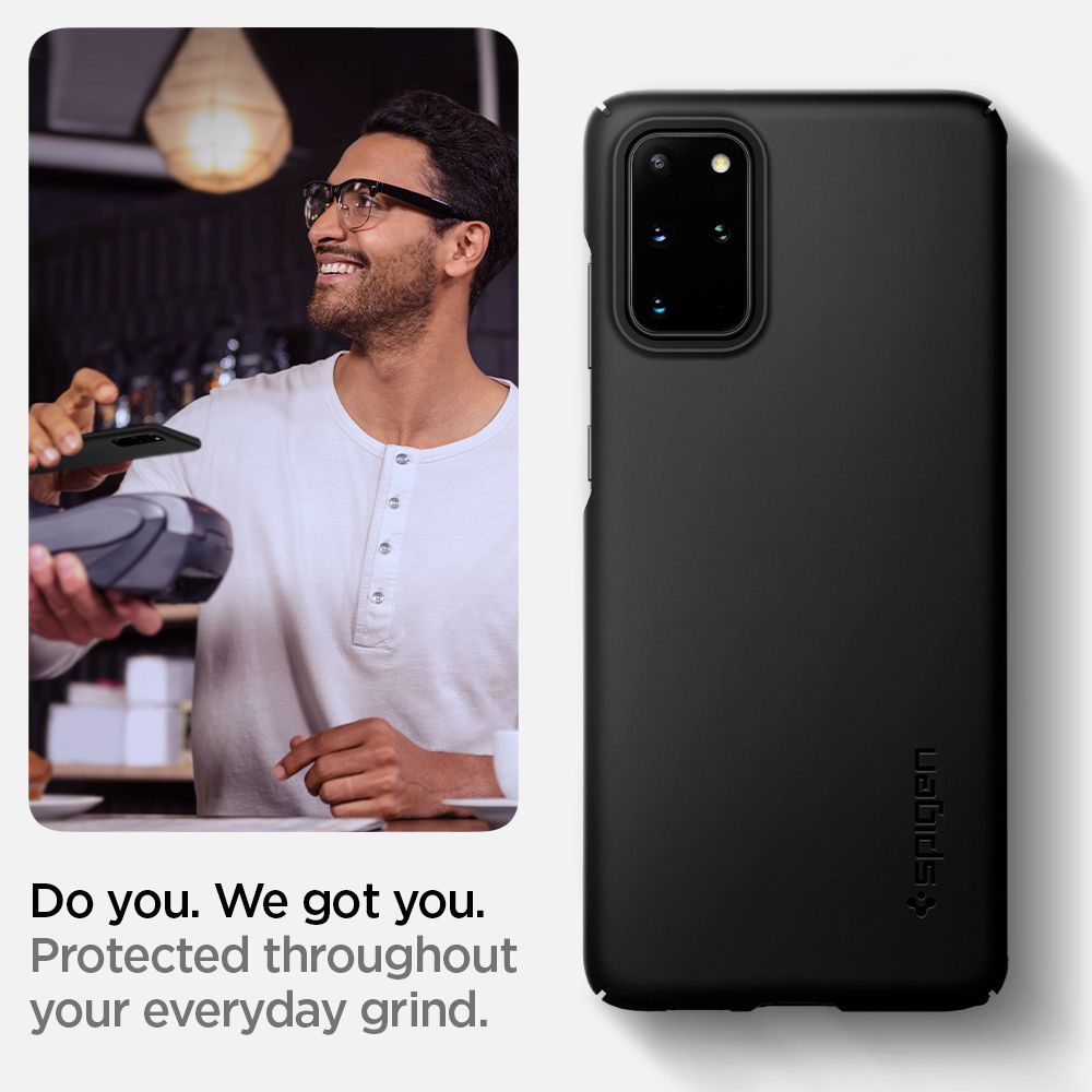 etui Spigen Thin Fit Czarne Samsung Galaxy S20 Plus / 11 etui Spigen Thin Fit Czarne Samsung Galaxy S20 Plus / 11