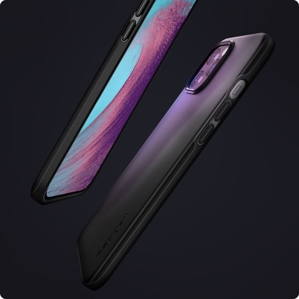etui Spigen Thin Fit Czarne Apple iPhone 12 Pro / 12