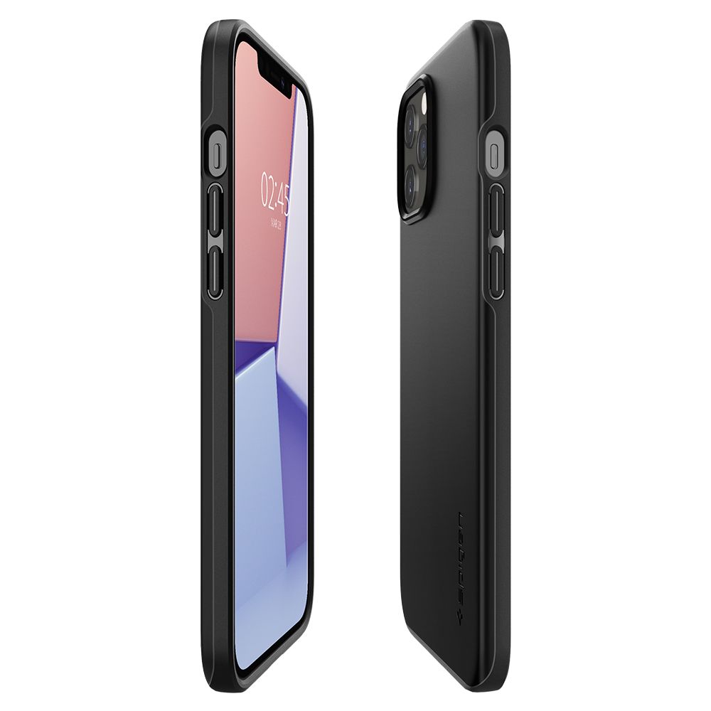 etui Spigen Thin Fit Czarne Apple iPhone 12 Pro / 6