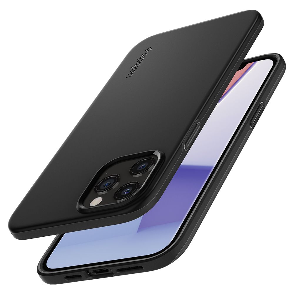 etui Spigen Thin Fit Czarne Apple iPhone 12 Pro / 7