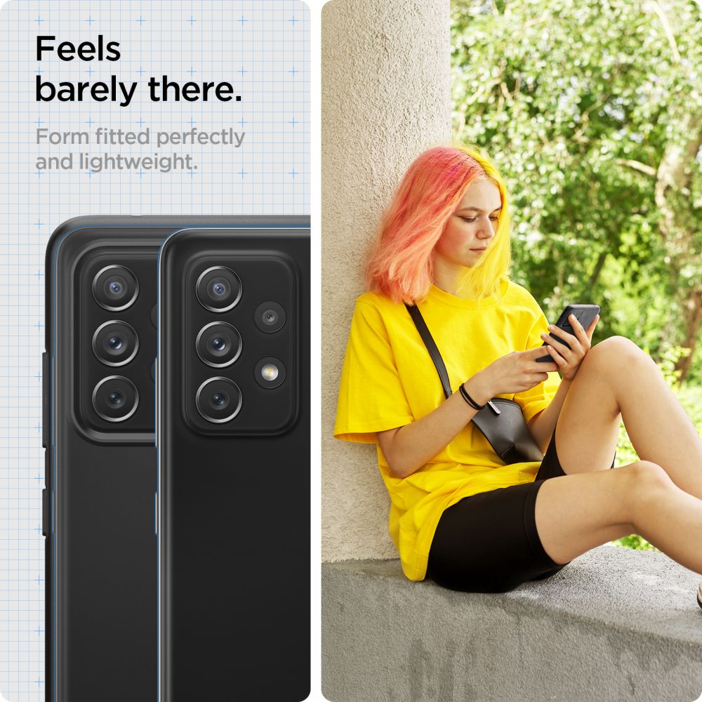 etui Spigen Thin Fit czarne Samsung A72 / 3