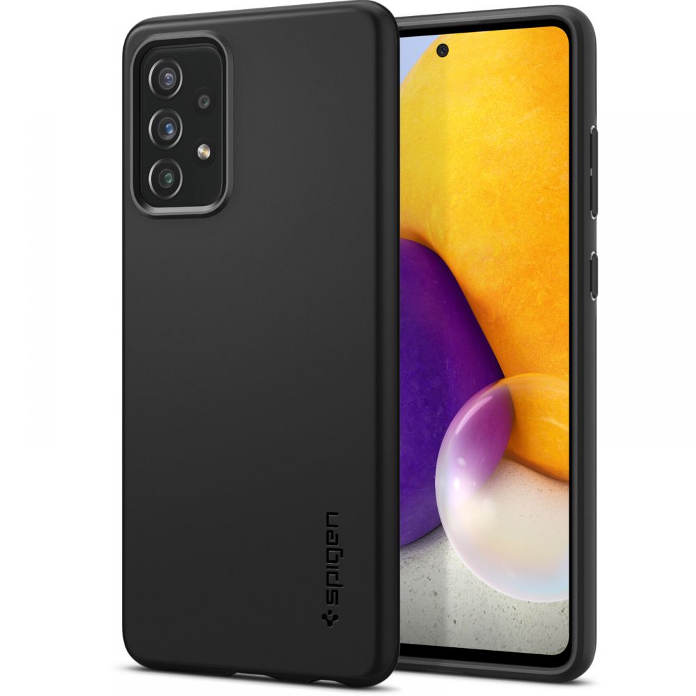 etui Spigen Thin Fit czarne Samsung A72 etui Spigen Thin Fit czarne Samsung A72