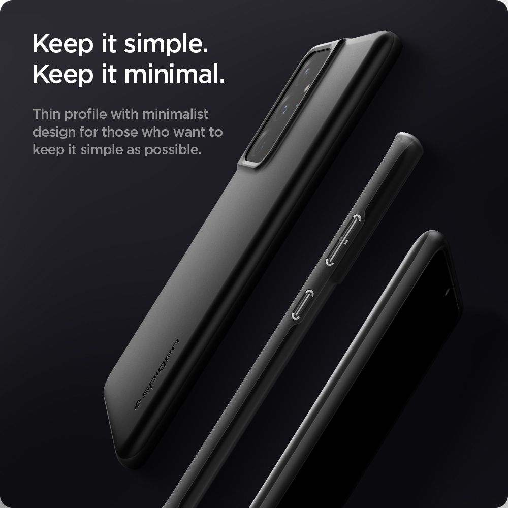 etui Spigen Thin Fit czarne Samsung s21 Ultra / 10