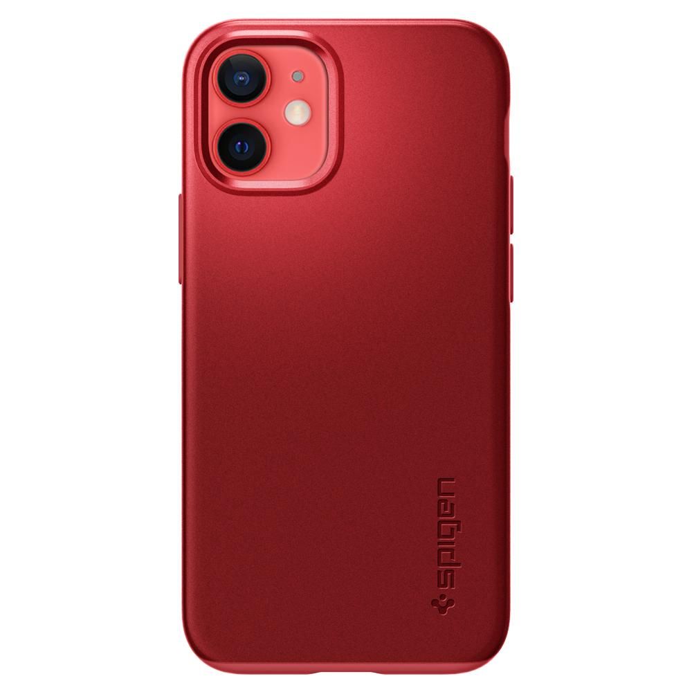 etui Spigen Thin Fit czerwone Apple iPhone 12 Mini / 2 etui Spigen Thin Fit czerwone Apple iPhone 12 Mini / 2