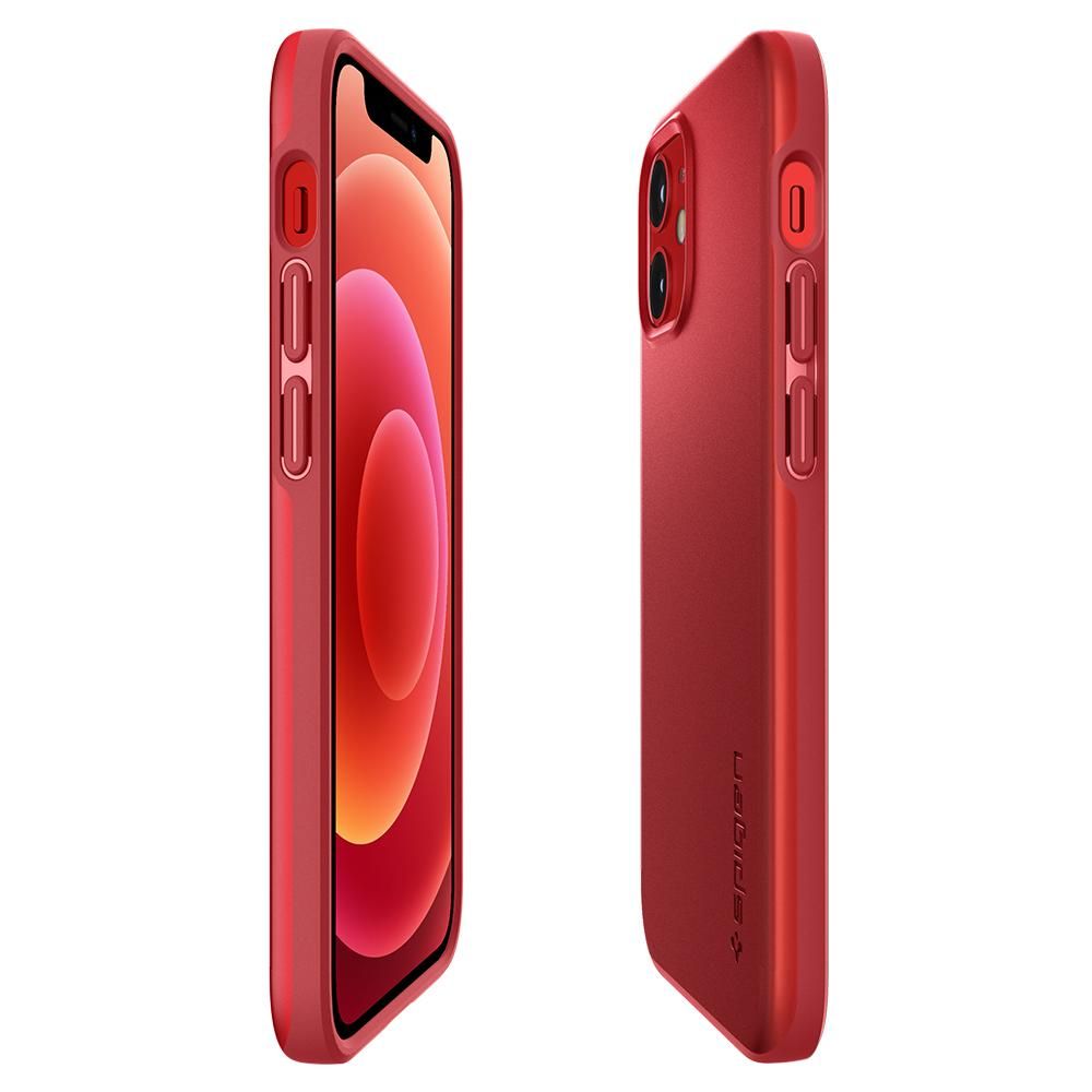 etui Spigen Thin Fit czerwone Apple iPhone 12 Mini / 6 etui Spigen Thin Fit czerwone Apple iPhone 12 Mini / 6