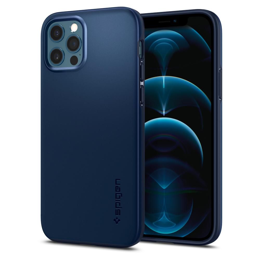 etui Spigen Thin Fit granatowe Apple iPhone 12 etui Spigen Thin Fit granatowe Apple iPhone 12