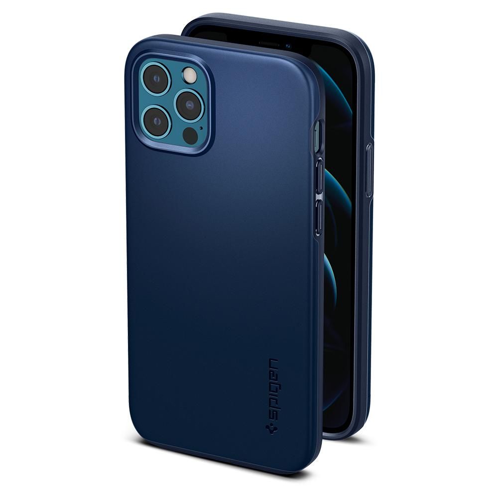 etui Spigen Thin Fit granatowe Apple iPhone 12 / 8 etui Spigen Thin Fit granatowe Apple iPhone 12 / 8