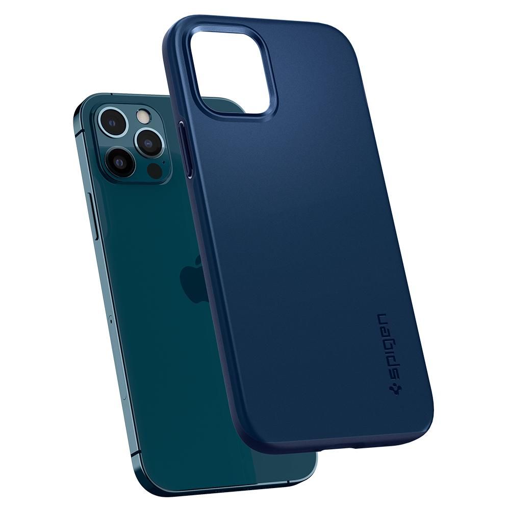 etui Spigen Thin Fit granatowe Apple iPhone 12 / 9 etui Spigen Thin Fit granatowe Apple iPhone 12 / 9