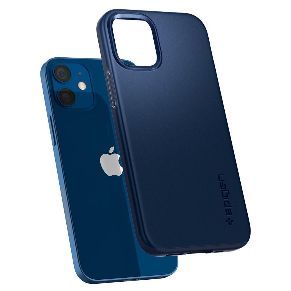 etui Spigen Thin Fit granatowe Apple iPhone 12 Mini / 5 etui Spigen Thin Fit granatowe Apple iPhone 12 Mini / 5