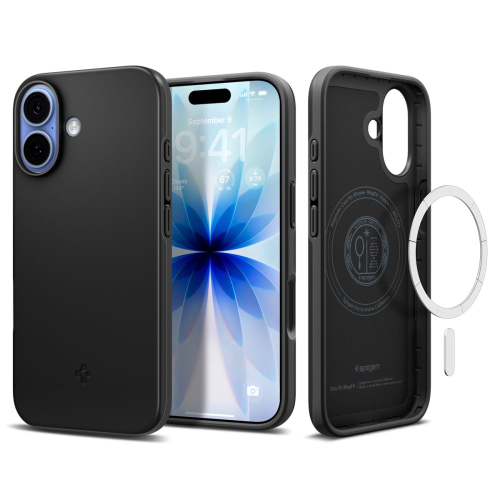etui Spigen Thin Fit Mag Magsafe czarne Apple iPhone 17