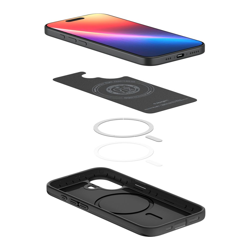 etui Spigen Thin Fit Mag Magsafe czarne Apple iPhone 17 / 10