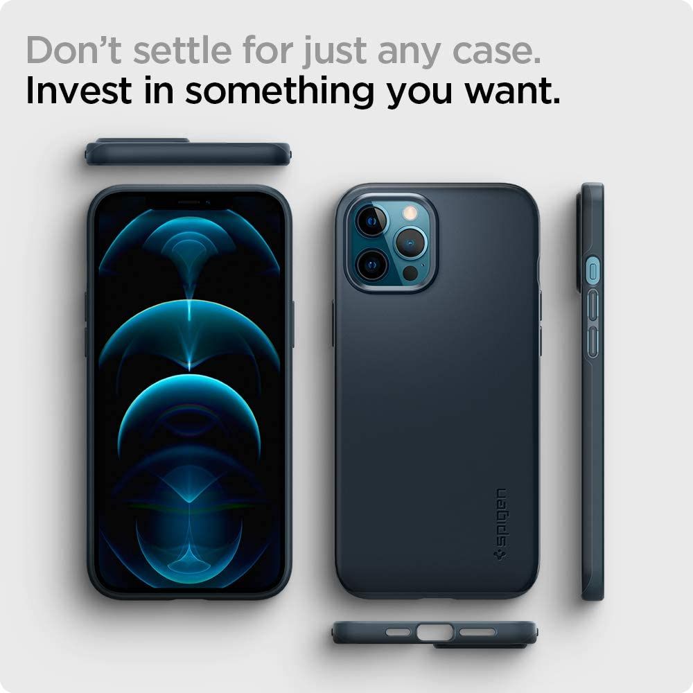 etui Spigen Thin Fit Metal slate Apple iPhone 12 Pro Max / 6