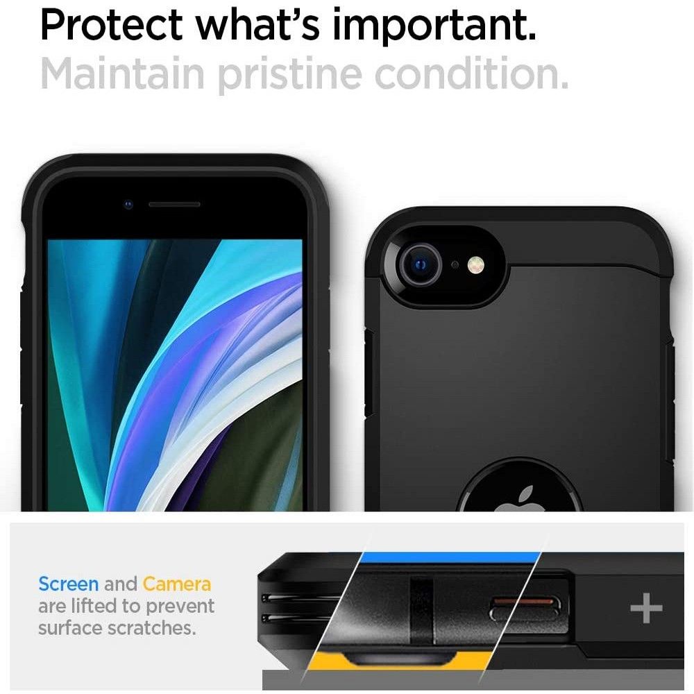 etui Spigen Tough Armor Czarne Apple iPhone SE 2020 / 3