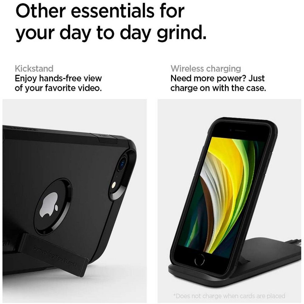 etui Spigen Tough Armor Czarne Apple iPhone SE 2020 / 4